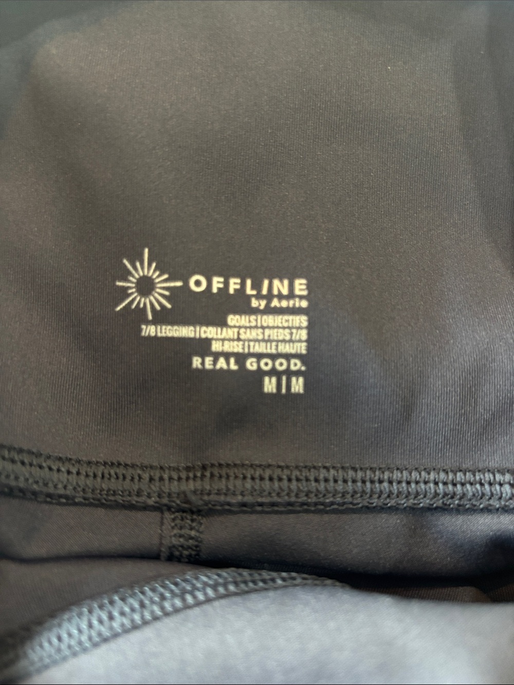 Offline by Aerie Black 7/8 Leggings - High Rise